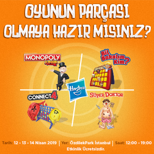 Çocuklar ÖzdilekPark İstanbul'da Hasbro Oyunları ile Eğlendi