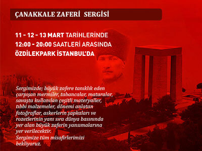 Çanakkale Zaferi Sergisi ÖzdilekPark İstanbul'da!