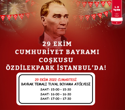 29 Ekim Cumhuriyet Bayramı Coşkusu ÖzdilekPark İstanbul'da